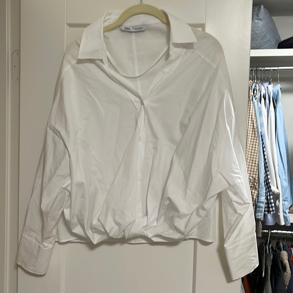 White collared shirt ZARA